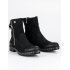 Čierne kožené topánky Vinceza 1266/5B