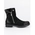 Čierne kožené topánky Vinceza 1266/5B