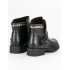 Rockové čierne topánky HUQ-008B