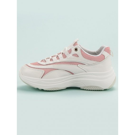 Biele a ružové sneakersy