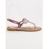 Pohodlné ružové sandále