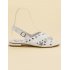 Biele sandále so sponou