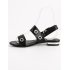 Neformálne čierne sandále