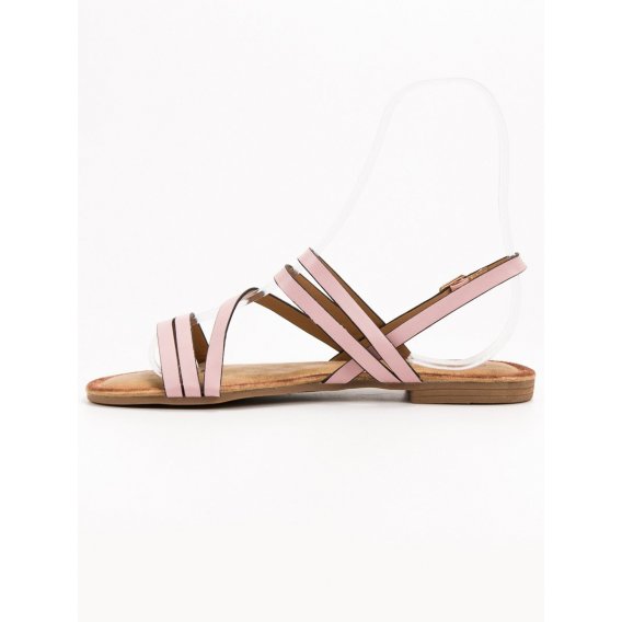 Klasické ružové sandále