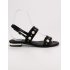 Pohodlné čierne sandále