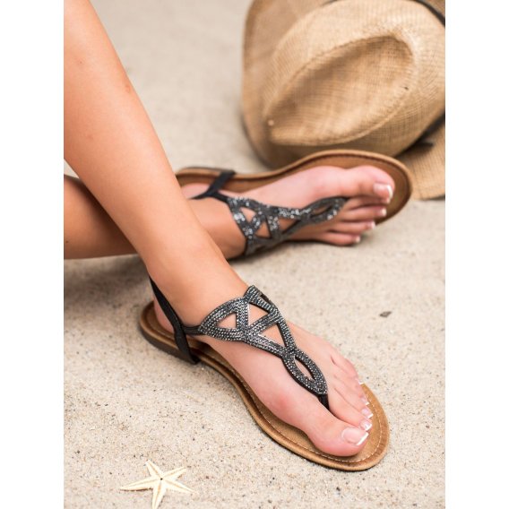 Ploché dámske sandále