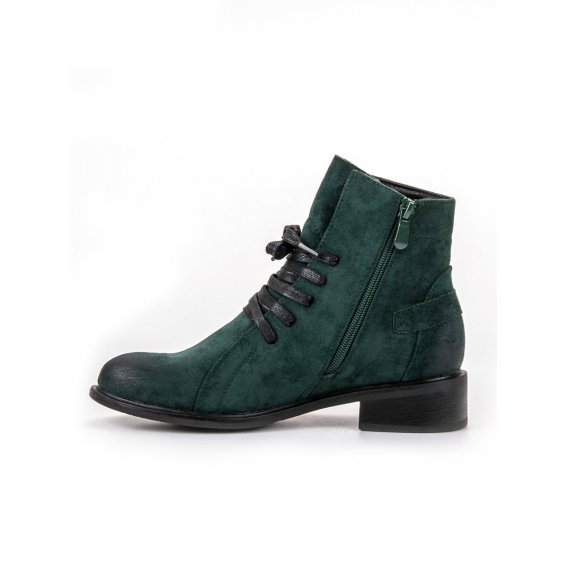 Tmavo zelené dámske topánky