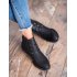 Dierkované topánky čierne