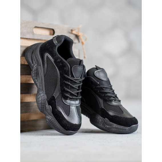 Čierne dámske sneakersy