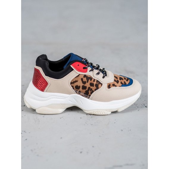 Módne sneakersy s leopardím vzorom