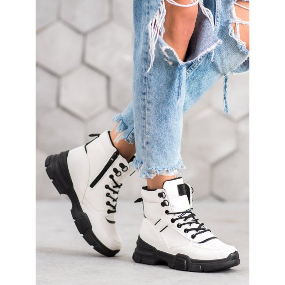Členkové topánky na platforme Fashion