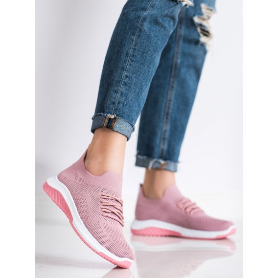 Dierkované ružové sneakersy