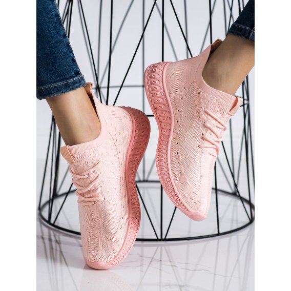 Ružové textilné sneakersy